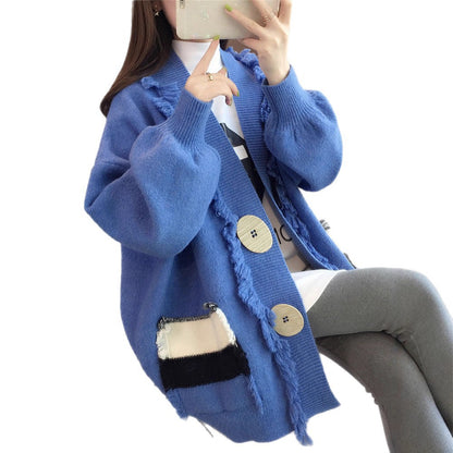 Cardigan décontracté pour femmes avec détails à franges Chic & Stil