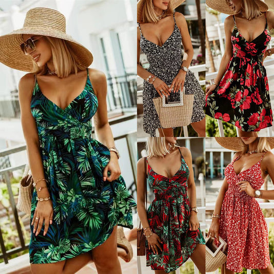 Chic and Stylish Tropical Wrap Dress for Women