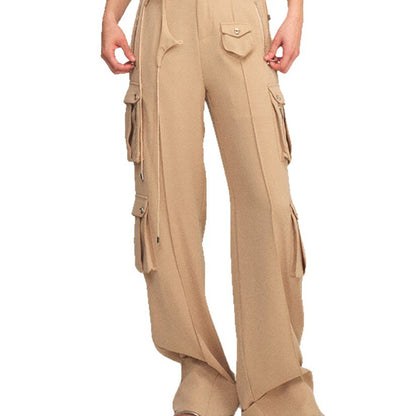 Women Cargo Pants with Stylish Laced Design and Practical Pockets Chic and Style