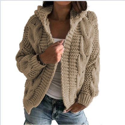 Veste en tricot pour femmes avec un motif en relief volumineux et une coupe décontractée Chic und Stil