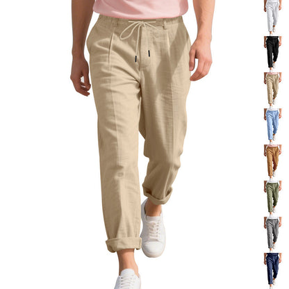 Casual beach pants for men with elastic waist and handy side pockets Chic und Stil