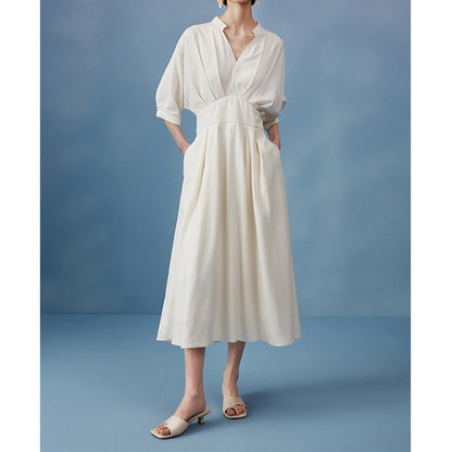 Robe Maxi Plissée Élégante pour Femme Chic und Stil