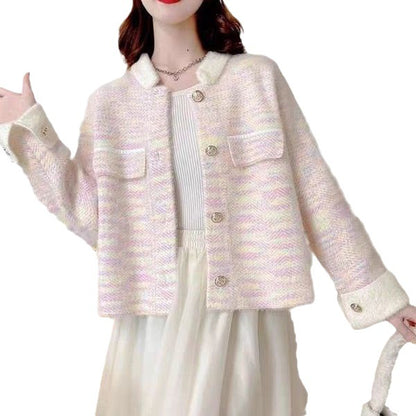 Dame Design-gilet avec col contrastant et boutons de haute qualité Chic und Stil