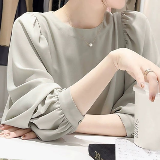 Blouse à manches bouffantes Chic und Stil pour femmes