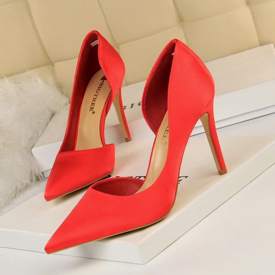 Elegant Ladies Open Toe Stiletto Heels with Chic and Stylish Pointed Design