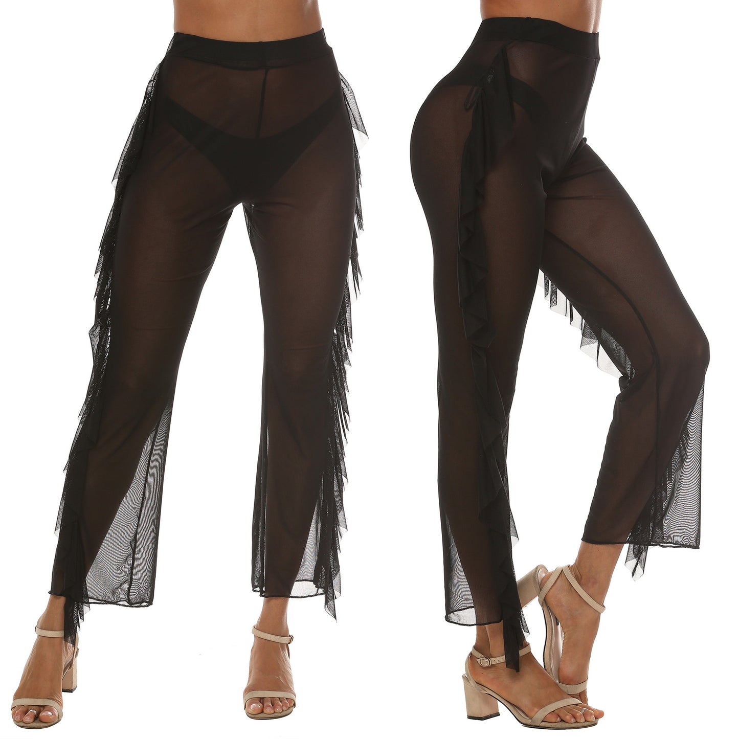 Women Transparent Mesh Beach Pants Chic and Style