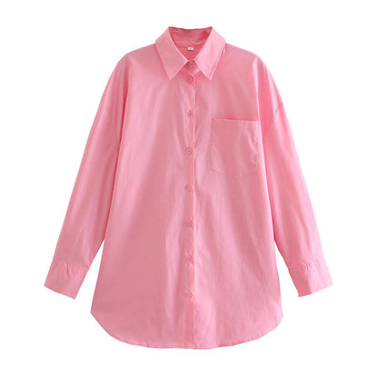 Blouse à manches longues pour femmes avec une coupe élégante et un tissu en coton de haute qualité Chic und Stil