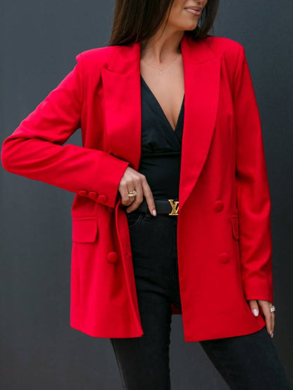 Blazer pour femmes avec fermeture à double bouton moderne et coupe décontractée Chic und Stil