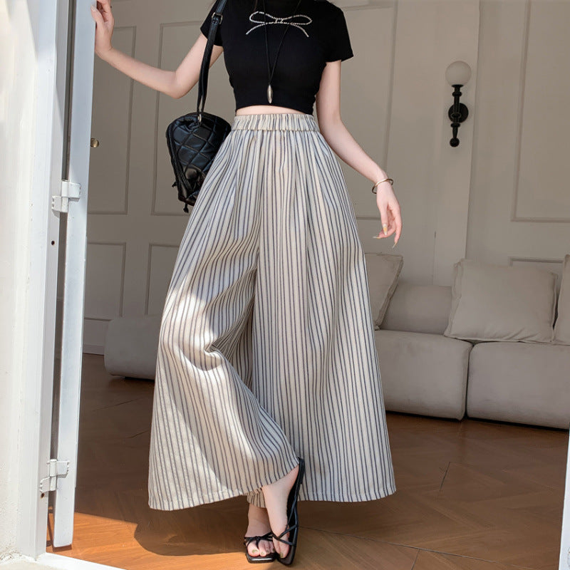 Chic and Style striped wide women's pants