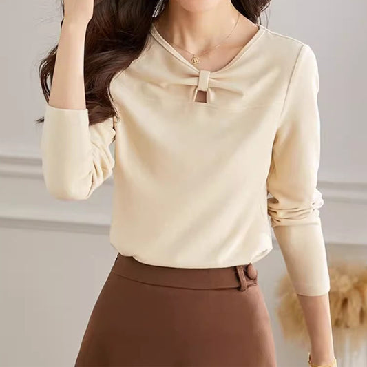 Haut à col nœud élégant pour femmes Chic und Stil