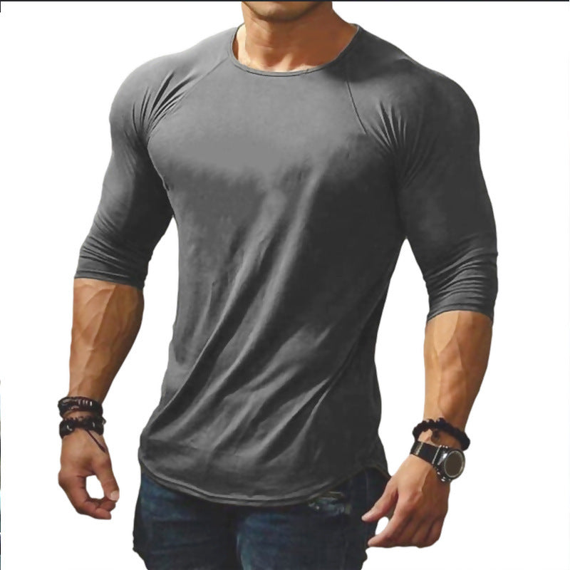 T-shirt à manches longues ajusté pour hommes avec confort de port élastique Chic und Stil