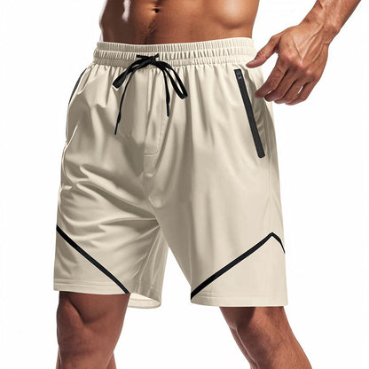 Shorts d'entraînement sportifs pour hommes avec des poches zippées pratiques et un matériau respirant Chic und Stil