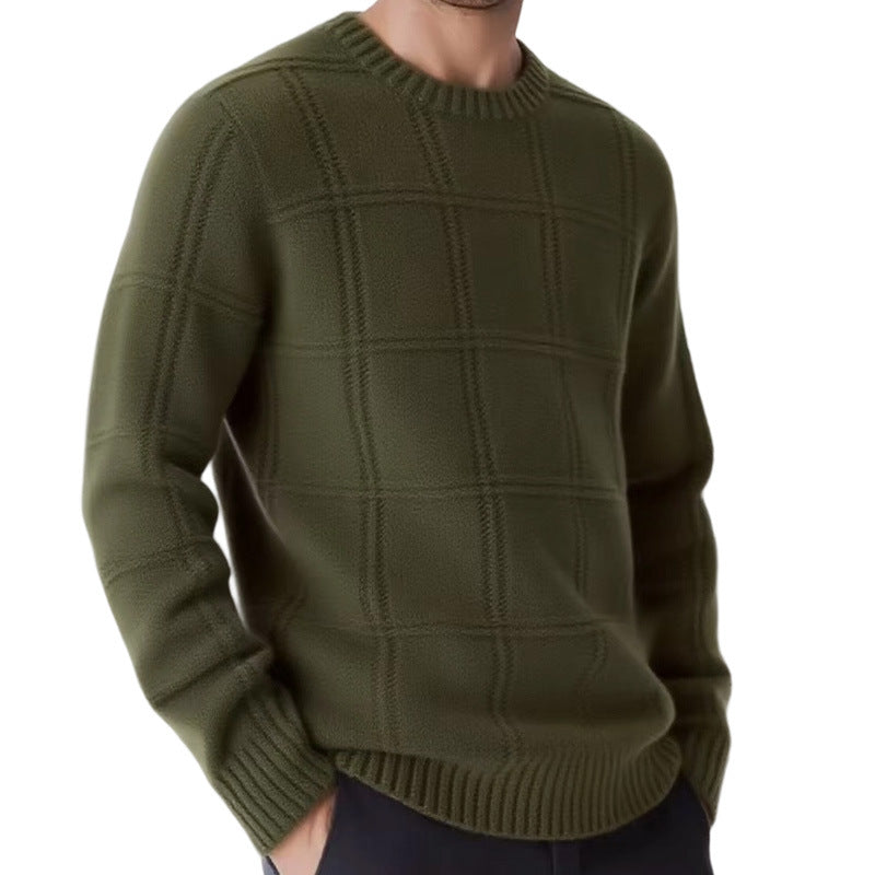 Pull en tricot pour hommes avec design texturé Chic und Stil