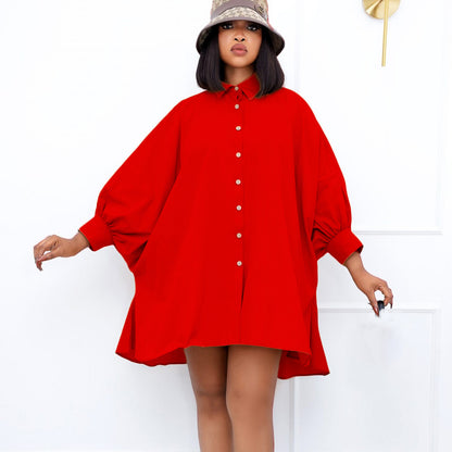 Chemise blouse oversize confortable pour femmes avec des manches en forme de ballon Chic und Stil