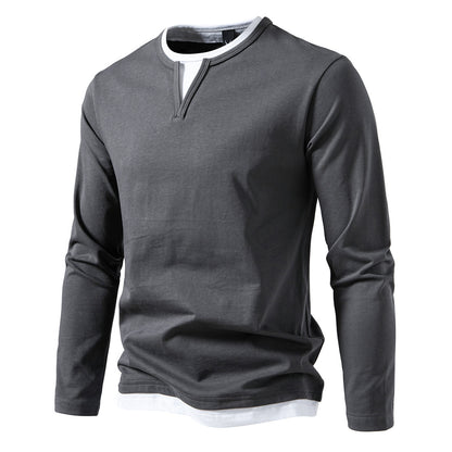 Chemise à manches longues pour hommes avec col innovant Chic und Stil