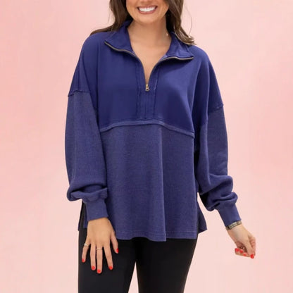 Pull femme décontracté avec fermeture éclair Chic und Stil