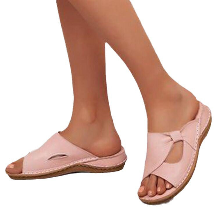 Chaussons confortables pour dames avec semelle anatomique et sangles élastiques Chic und Stil