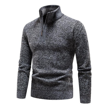 Pull homme avec demi-zip et design structuré Chic und Stil