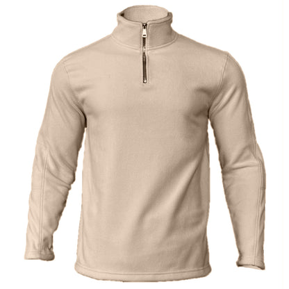 Homme pull en fleece à col haut et ouverture zip pratique Chic und Stil