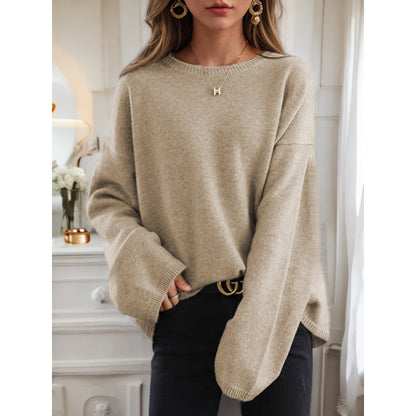 Dames Pull en tricot confortable avec coupe décontractée et manches larges Chic und Stil