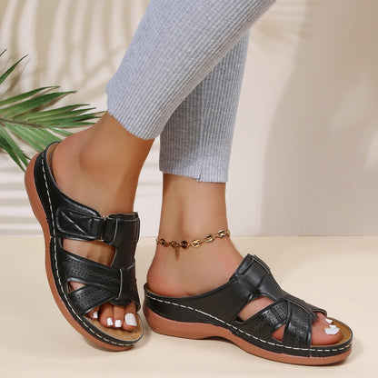 Sandales confortables pour femmes avec inserts respirants et bride réglable Chic und Stil