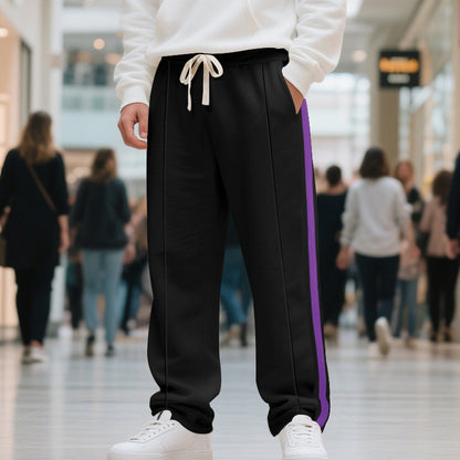 Men's sports pants with contrast stripes on the sides Chic and Style