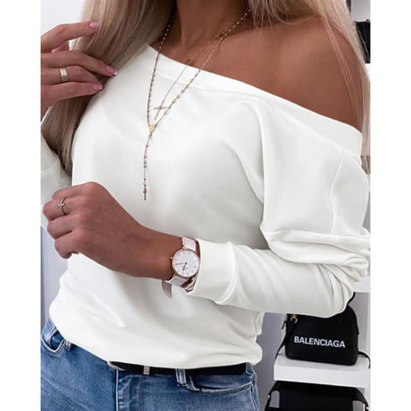 Dames Off-Shoulder Loisirs Pull Top Chic und Stil