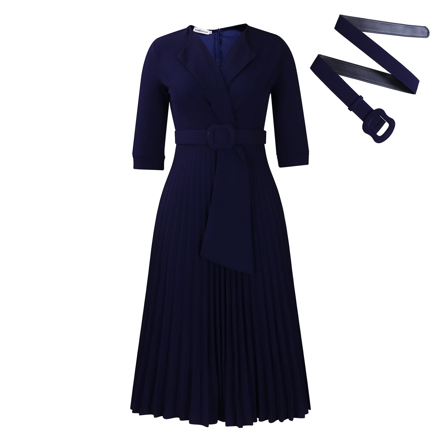 Robe de soirée plissée pour femmes avec design cintré Chic und Stil