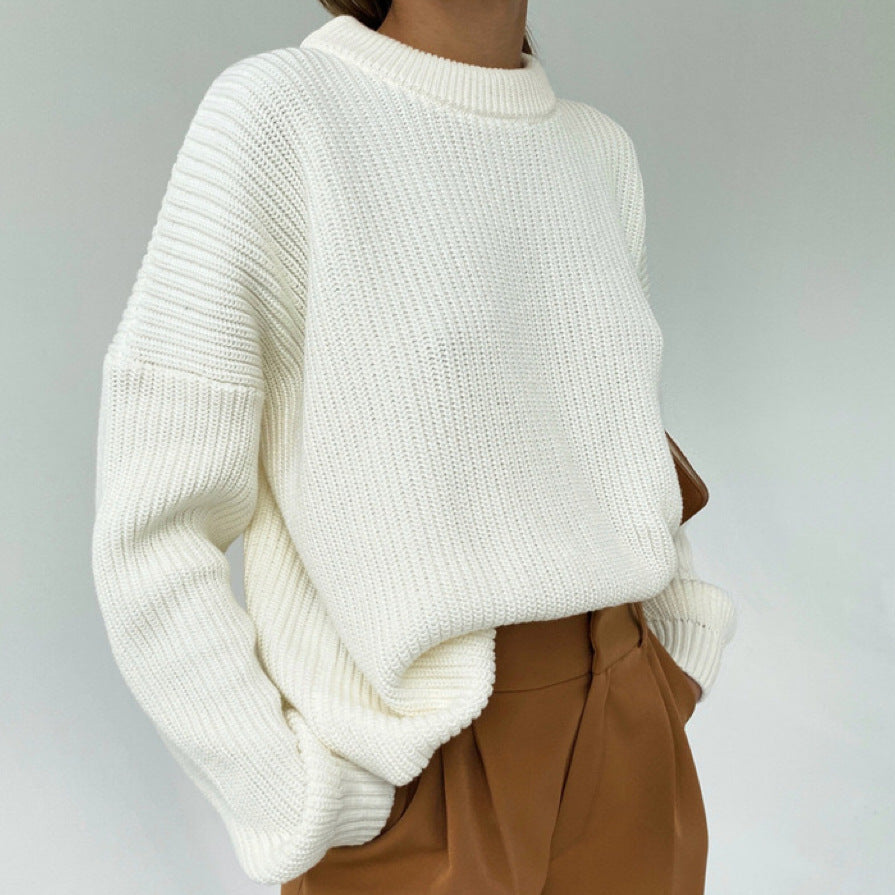 Pull oversized en tricot pour femmes avec motif texturé Chic und Stil