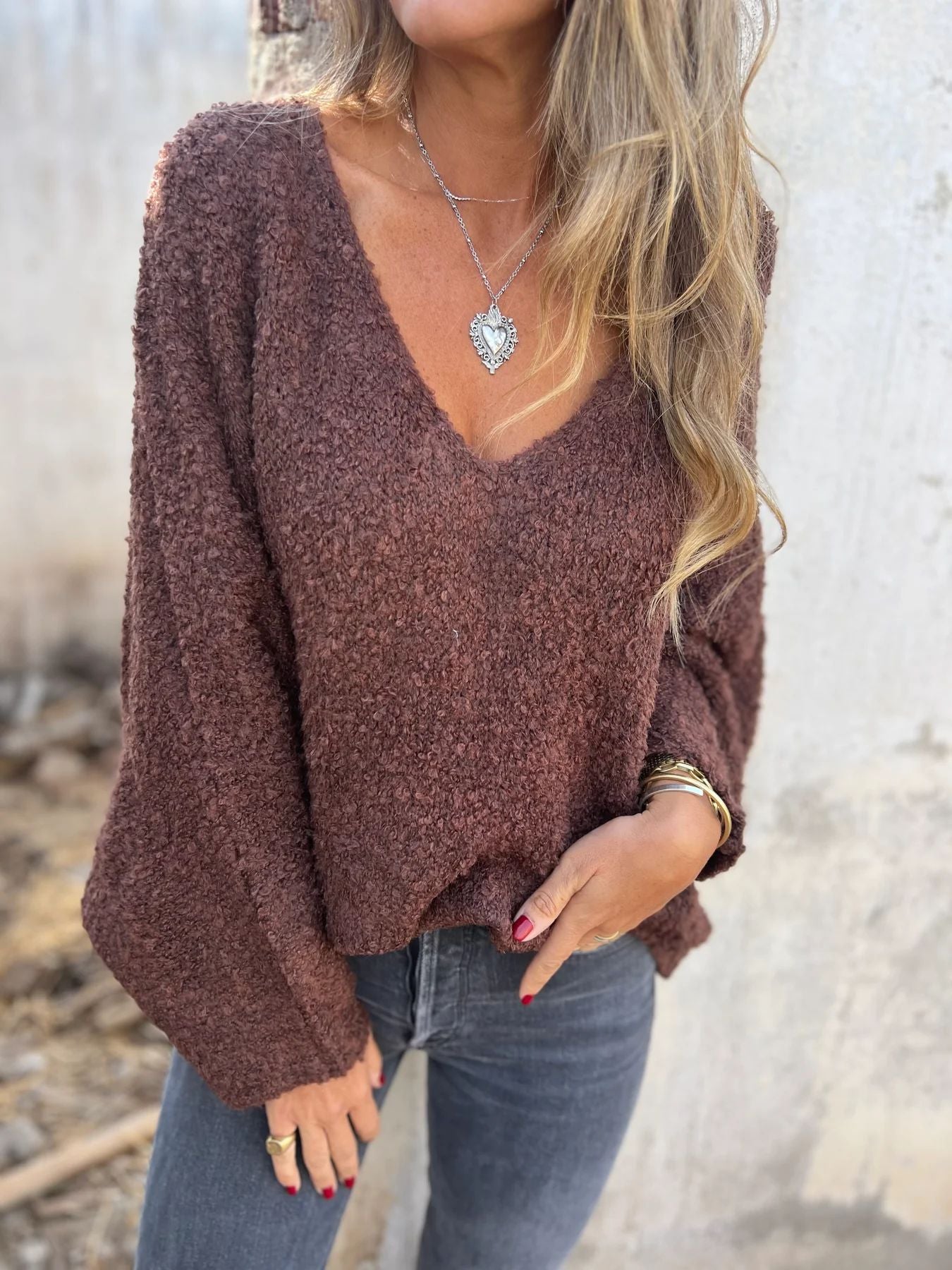 Dames pull douillet Chic und Stil