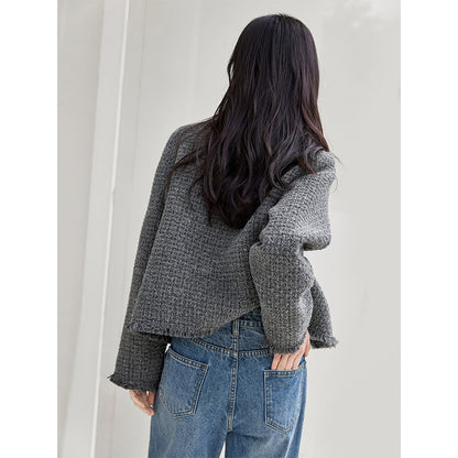 Blazer bouclé tendance pour femmes avec une coupe élégante et des poches Chic und Stil
