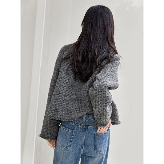 Blazer bouclé tendance pour femmes avec une coupe élégante et des poches Chic und Stil