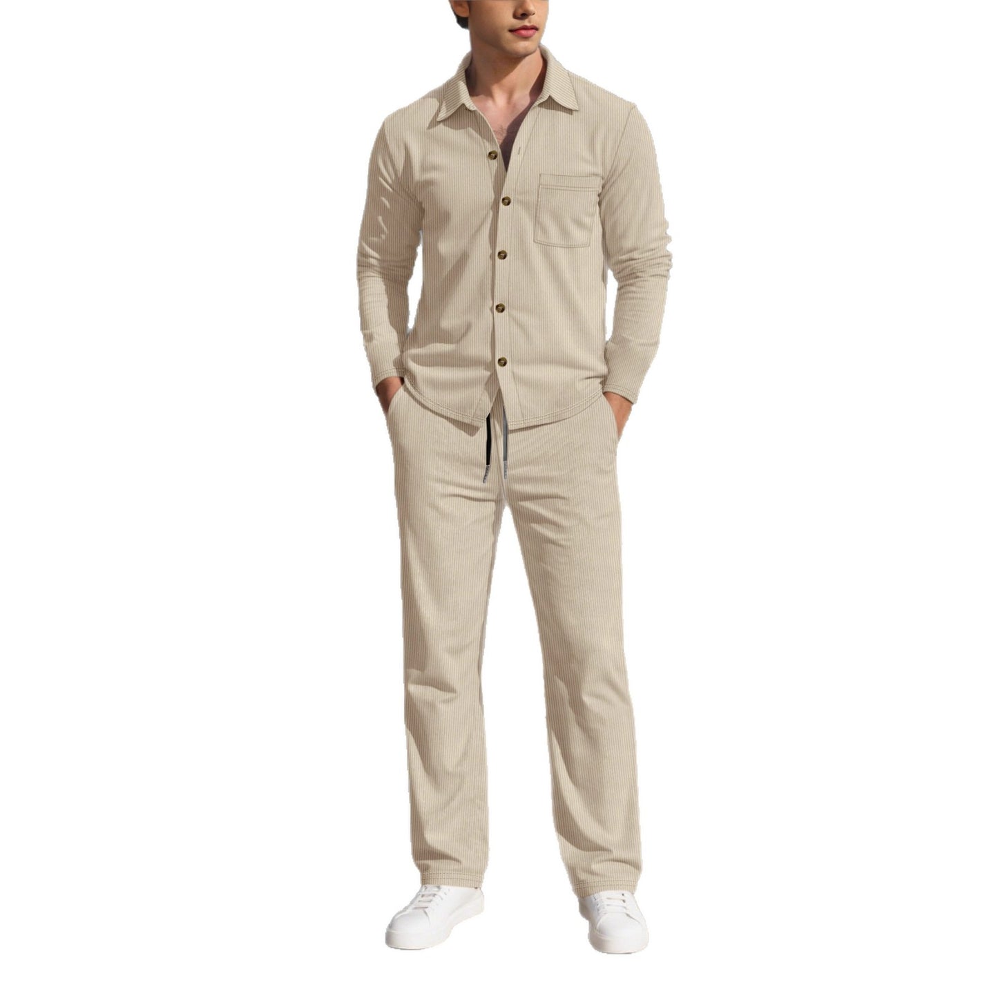 Costume décontracté élégant pour hommes avec design structuré et poches pratiques Chic und Stil