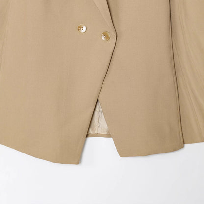 Dames Blazer double-breasted élégant avec boutons dorés Chic und Stil