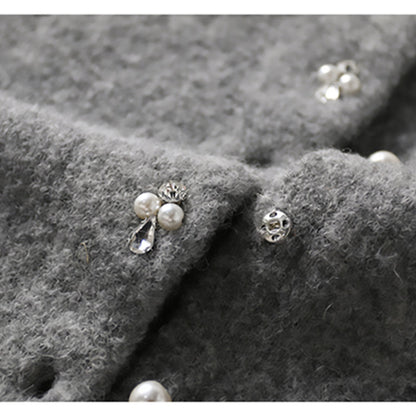 Cardigan en laine douce à boutons pour femmes Chic und Stil