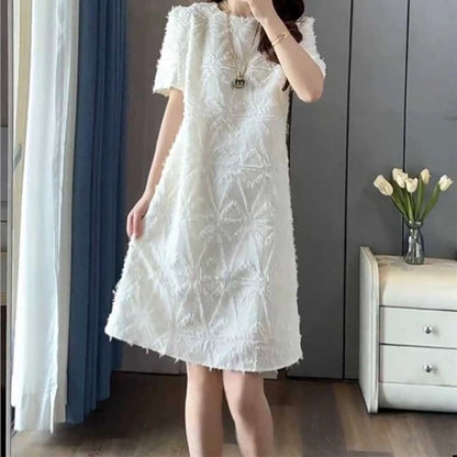 Robe A-Ligne en Dentelle Florale pour Femme Chic und Stil
