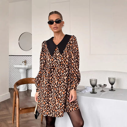 Robe légère à motif animal pour femmes Chic und Stil