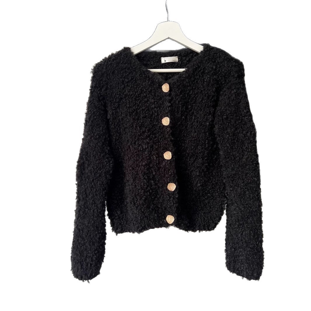 Dames cardigan douillet avec design à boutons Chic und Stil