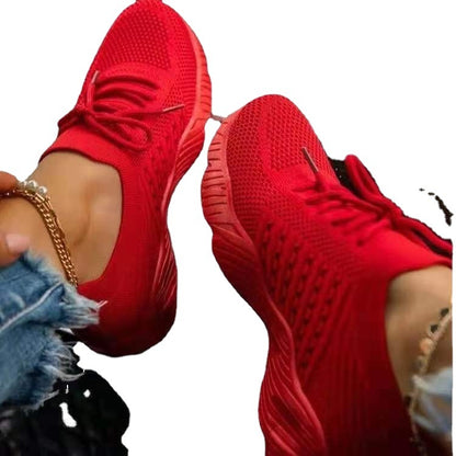 Baskets de course respirantes pour femmes avec tige en tricot flexible Chic und Stil