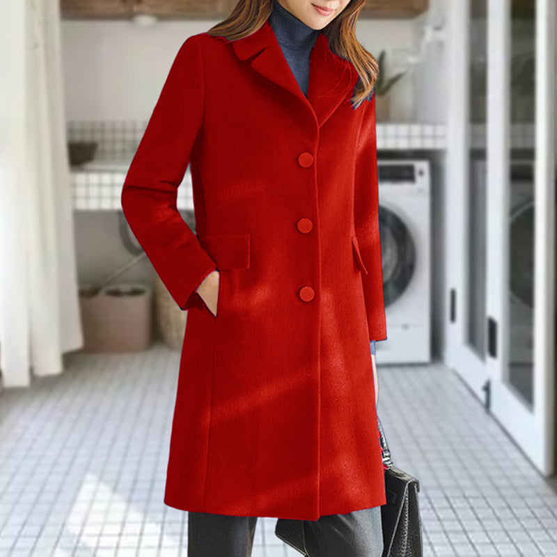 Ladies classic wool coat Chic and Style