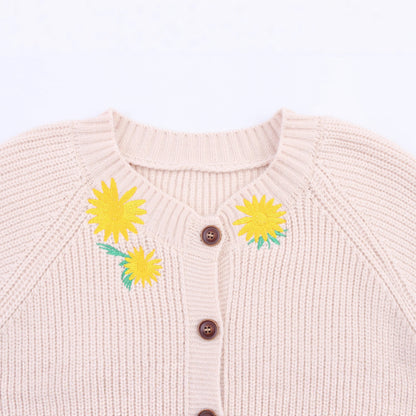 Pull en tricot pour femmes avec broderie florale Chic und Stil