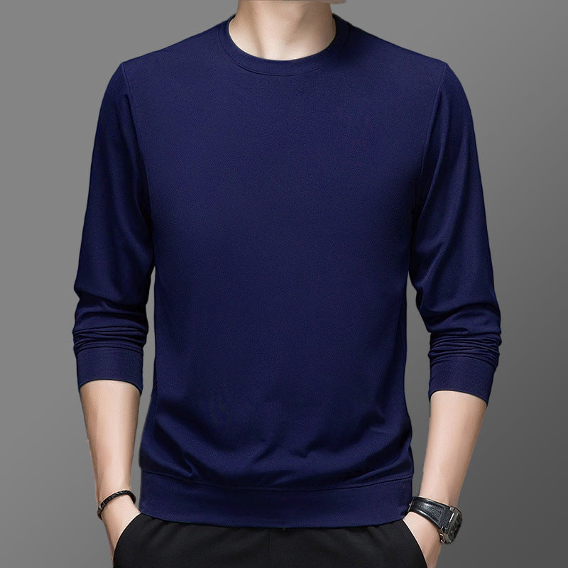 Round pullover for men in high-quality functional material Chic and Style