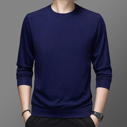 Round pullover for men in high-quality functional material Chic and Style