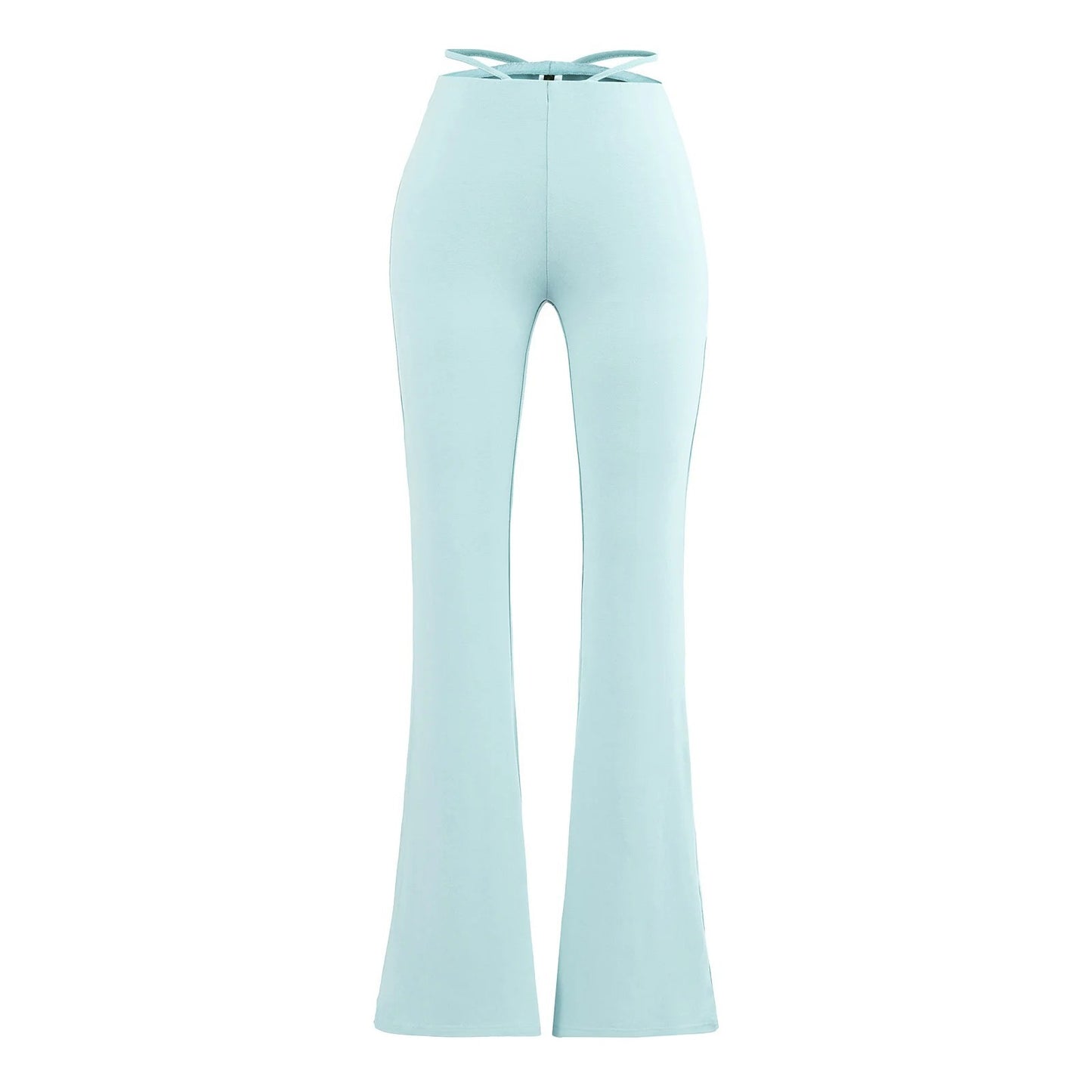 Elegant flared pants for women with a high waist and practical side pockets Chic and Style