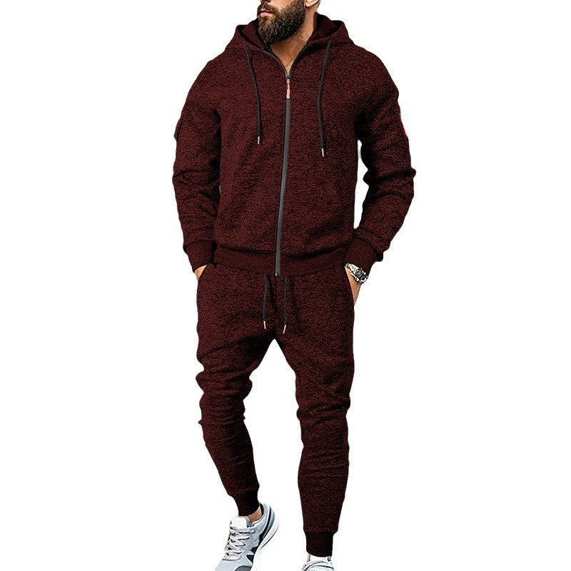Versatile training set for men with zip-up hoodie and jogger pants Chic and Style