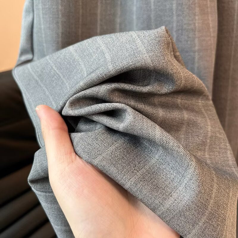 Elegant wide striped pants for women with high waist Chic and Style