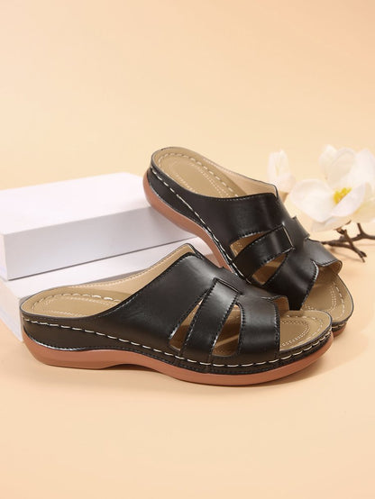 Chaussons confortables pour dames avec semelle ergonomique et bandes tendance Chic und Stil