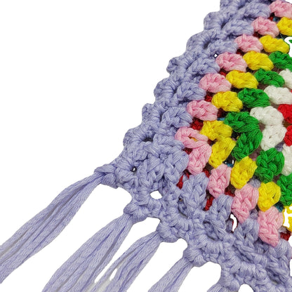 Sac à bandoulière à pompons en crochet pour femmes Chic und Stil