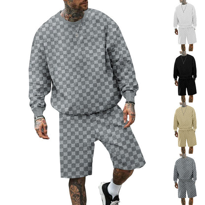 Chic and Style casual sweatshirt and shorts set for men