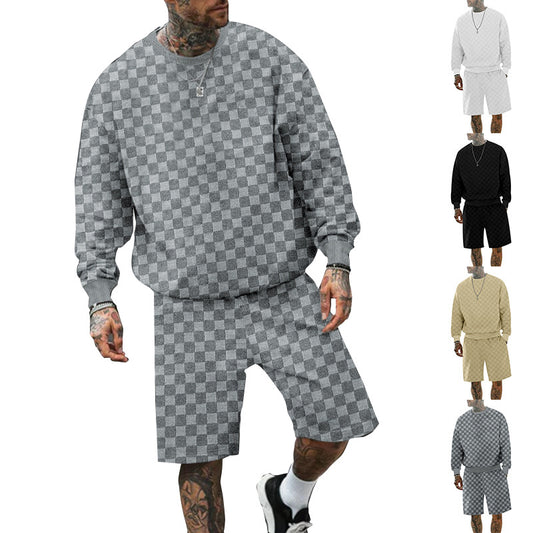 Chic and Style casual sweatshirt and shorts set for men